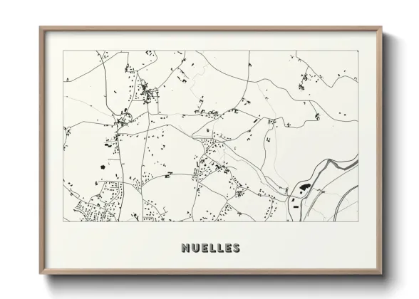 Une affiche de carte sur Nuelles
