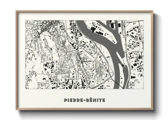 Une affiche de carte sur Pierre-Bénite
