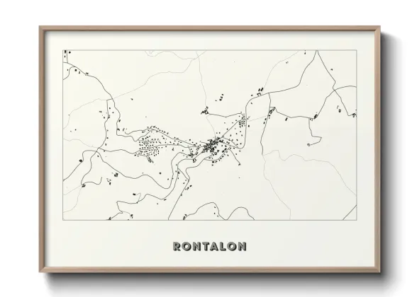 Une affiche de carte sur Rontalon