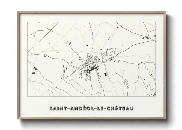 Une affiche de carte sur Saint-Andéol-le-Château