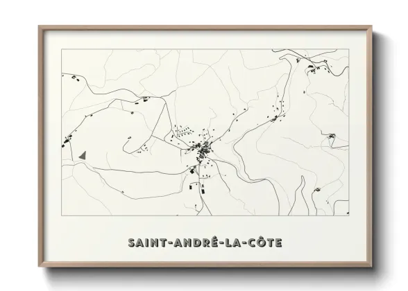 Une affiche de carte sur Saint-André-la-Côte