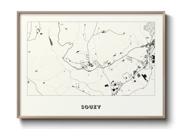 Une affiche de carte sur Souzy