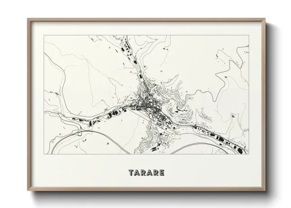 Une affiche de carte sur Tarare