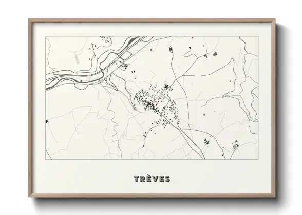 Une affiche de carte sur Trèves