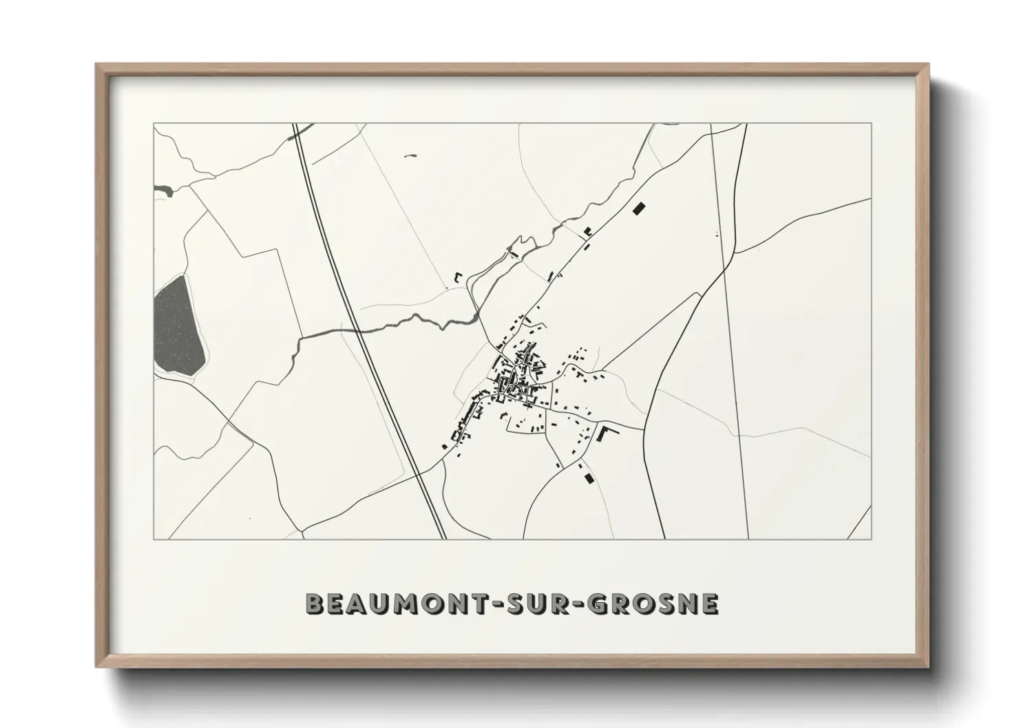 Un poster carteBeaumont-sur-Grosne