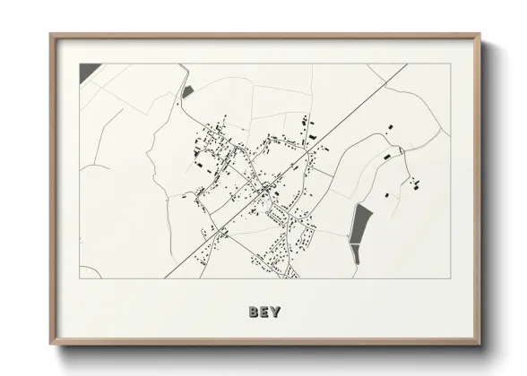 Une affiche de carte sur Bey