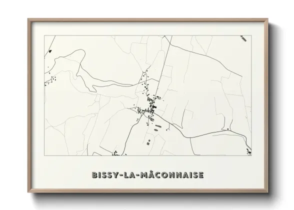 Une affiche de carte sur Bissy-la-Mâconnaise