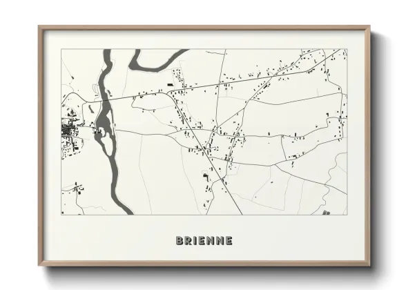 Une affiche de carte sur Brienne