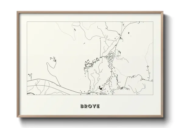 Une affiche de carte sur Broye