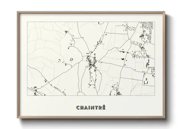 Une affiche de carte sur Chaintré