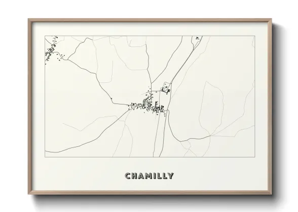 Une affiche de carte sur Chamilly