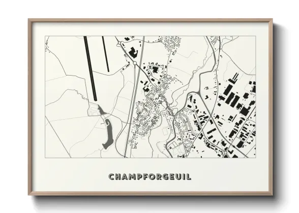 Une affiche de carte sur Champforgeuil