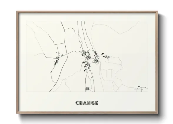 Une affiche de carte sur Change