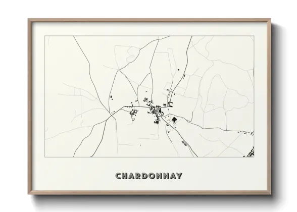 Une affiche de carte sur Chardonnay