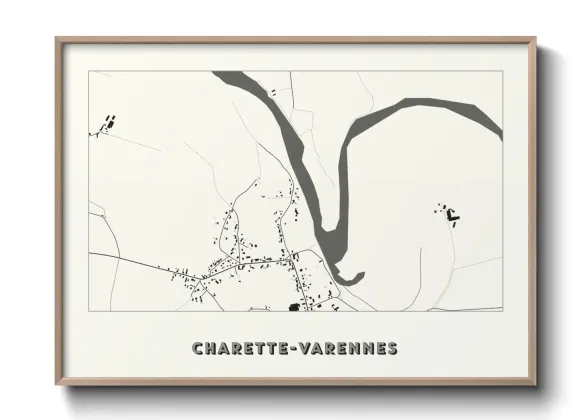 Une affiche de carte sur Charette-Varennes