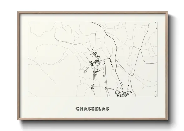 Une affiche de carte sur Chasselas