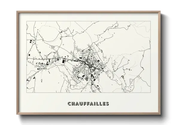 Une affiche de carte sur Chauffailles