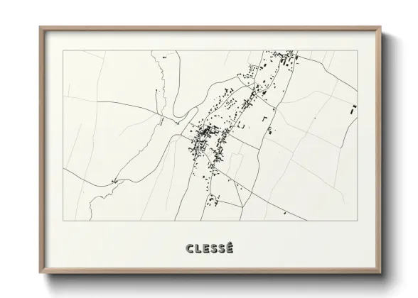 Une affiche de carte sur Clessé
