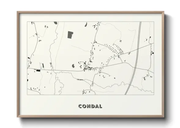 Une affiche de carte sur Condal