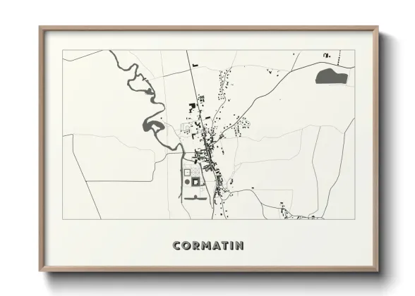 Une affiche de carte sur Cormatin