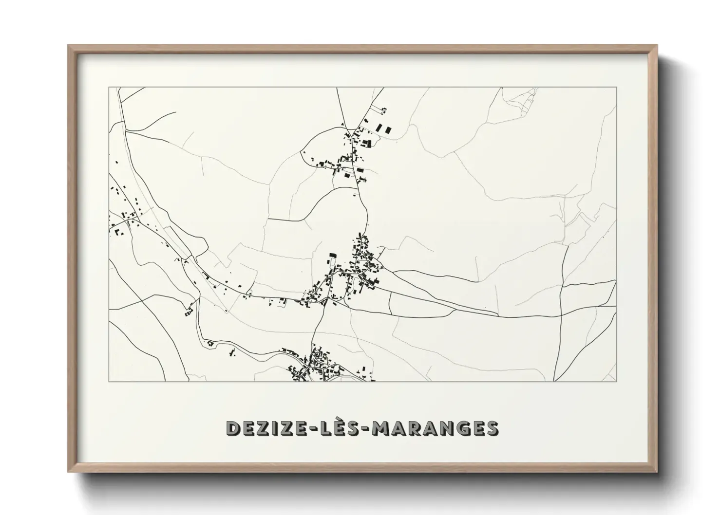 Un poster carteDezize-lès-Maranges