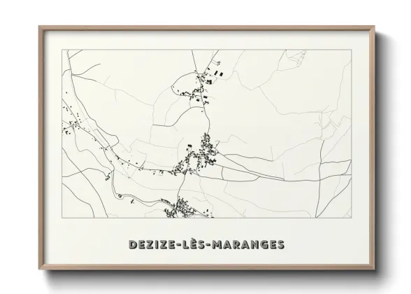 Une affiche de carte sur Dezize-lès-Maranges