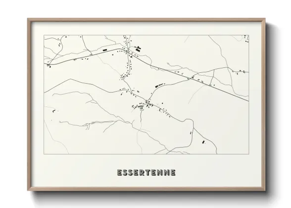 Une affiche de carte sur Essertenne
