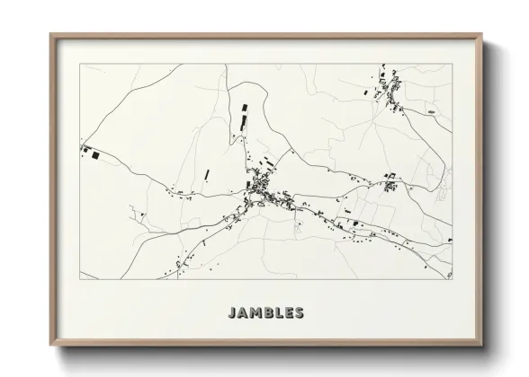 Une affiche de carte sur Jambles
