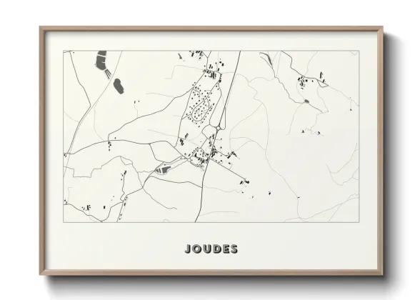 Une affiche de carte sur Joudes
