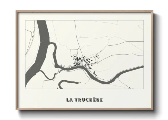 Une affiche de carte sur La Truchère