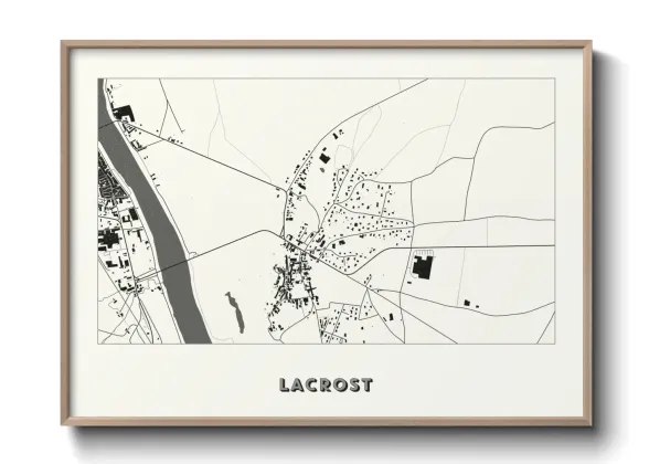 Une affiche de carte sur Lacrost