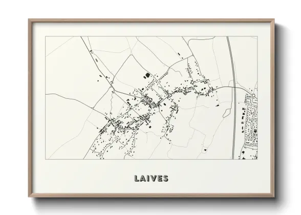 Une affiche de carte sur Laives