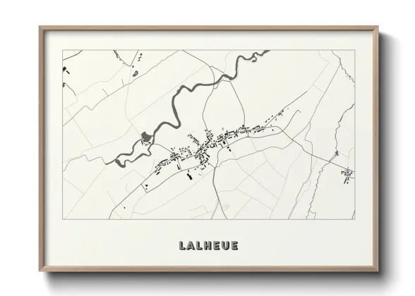 Une affiche de carte sur Lalheue