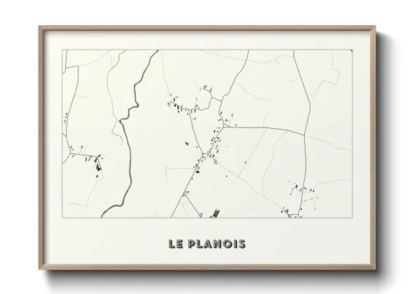 Une affiche de carte sur Le Planois