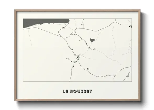 Une affiche de carte sur Le Rousset