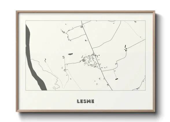 Une affiche de carte sur Lesme