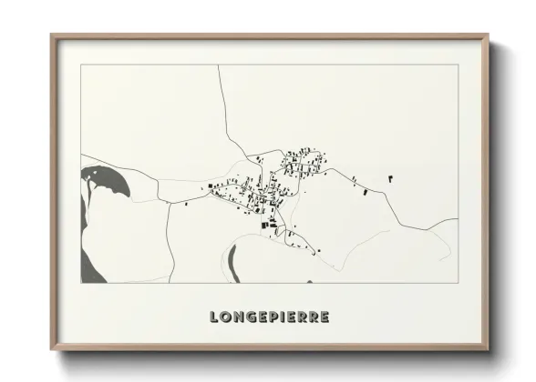 Une affiche de carte sur Longepierre