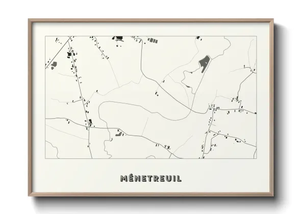 Une affiche de carte sur Ménetreuil