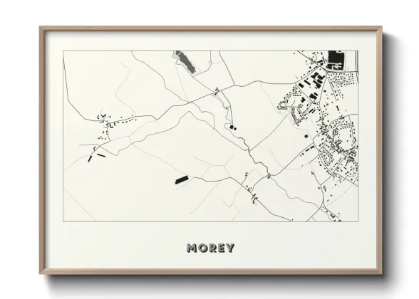 Une affiche de carte sur Morey