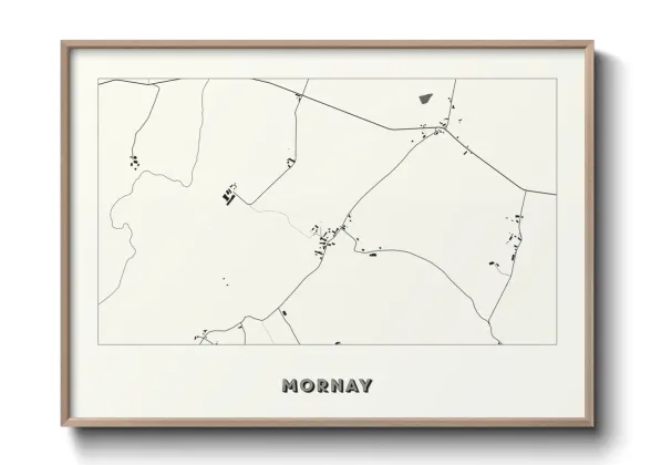 Une affiche de carte sur Mornay