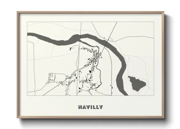Une affiche de carte sur Navilly