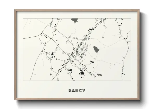 Une affiche de carte sur Rancy