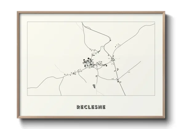 Une affiche de carte sur Reclesne