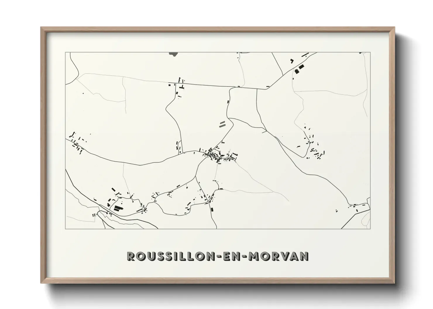Un poster carteRoussillon-en-Morvan