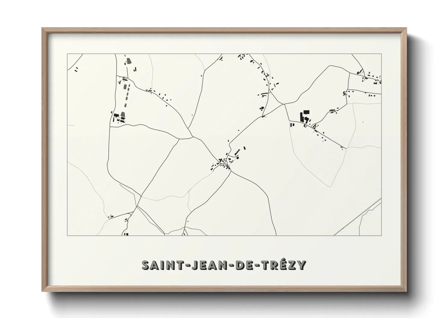 Un poster carteSaint-Jean-de-Trézy