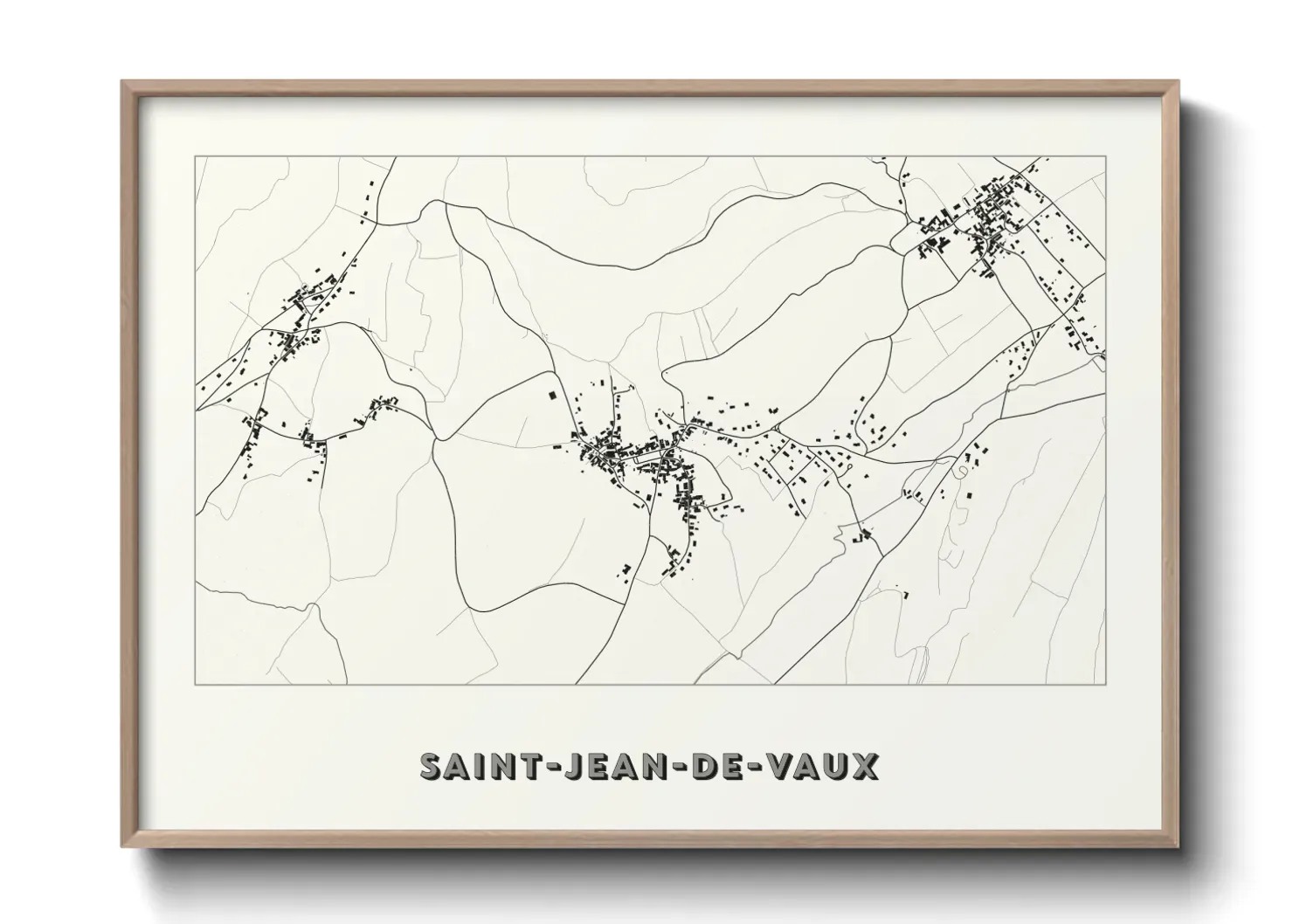 Un poster carteSaint-Jean-de-Vaux