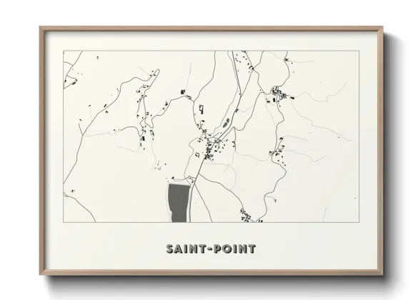Une affiche de carte sur Saint-Point