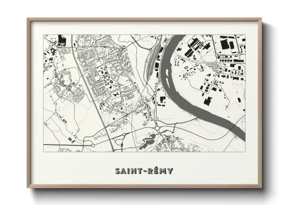 Une affiche de carte sur Saint-Rémy
