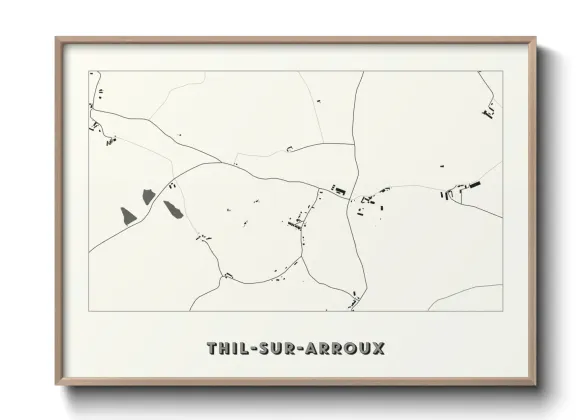 Une affiche de carte sur Thil-sur-Arroux