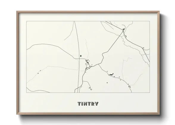Une affiche de carte sur Tintry